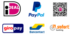logo's van de betaalmogelijkheden op deze website