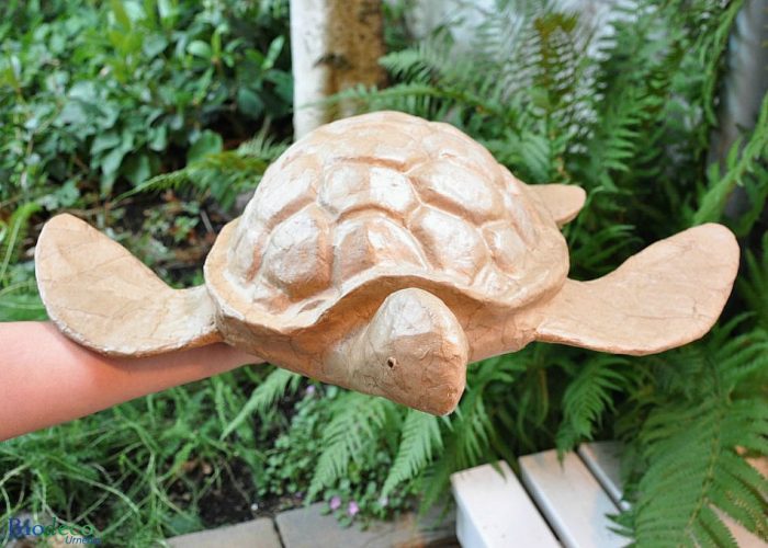 Biologisch afbreekbare zee-urn Schildpad, op de hand gedragen